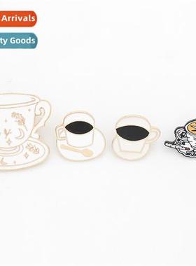 Europe and  Uned States retro court cfee cup new brooch punk