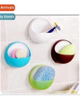 Super adhesive strg sucti soap box bathroom balcy wall soap