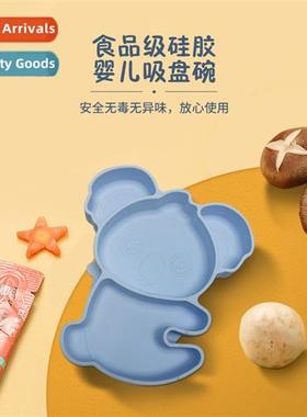 Infant learn to eat children koala sucti cup dinner plate co