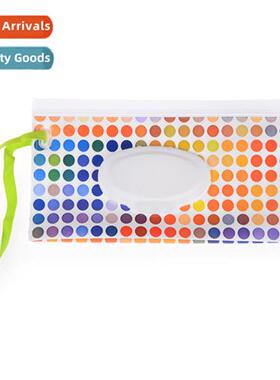 Carto cute baby wipes bags EVA bags portable flip extract se