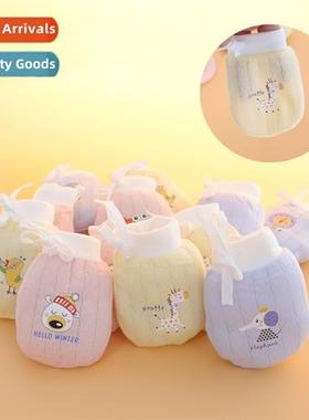 Baby physical anti-scratch face gloves baby adjustable summe