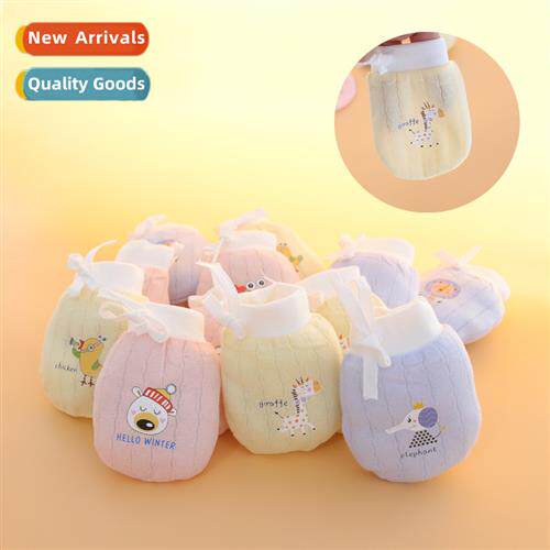 Baby physical anti-scratch face gloves baby adjustable summe