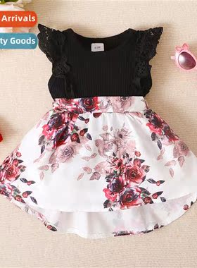 Girls spring  autumn  2022 new n sleeveless solid color flow