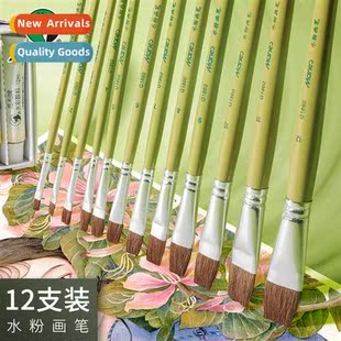 Brush Bru G1860 Acrylic Tip Flat Gouache Hair Wolf Rod Green