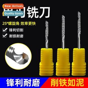 Single-edged spiral milling cutter acrylic advertising compu