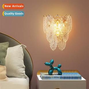 she crystal copper light luxury Full lamp circle half leaves