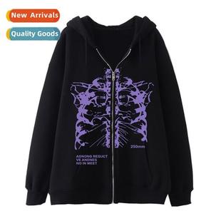 ladies sweatshirt hoodie gothic butterfly dark couple style