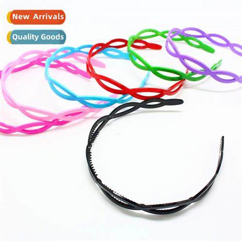 bs wave-shaped cute new solid color headb headdress small co