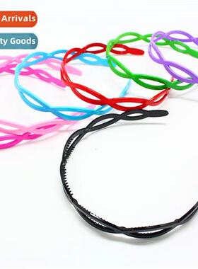 bs wave-shaped cute new solid color headb headdress small co