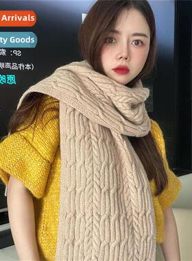 2023 twisted 8 scarf female seas Korean versi   winter hundr