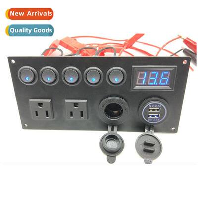 Car Boat Modificati S Panel Combinati AC Power Socket 4.2A C