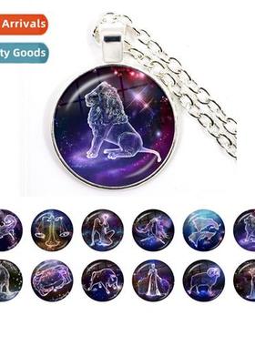 12 Astrology Virgo Cancer Gemini Gemini Glass Caboch Pendant