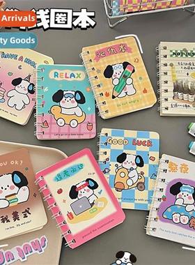 Cute carto coil notebook student prizes portable pocket note