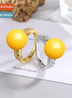 Opening adjustable zircia ring ethnic style persalized imati