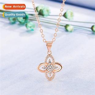 four leaf clover female versatile necklace delicate simple