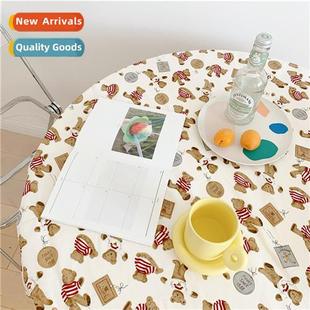picnic girl cfee B&B cloth tablecloth bear heart cute ins