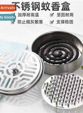 Stainless steel mosquo coil tray tow creative household fire