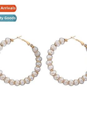 Large circle earrings 2022 new tide earrings senior   persal