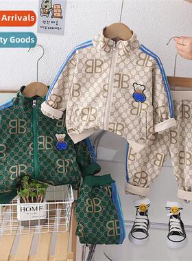 Childrens clothing boys spring su 2024 new fashiable zipper