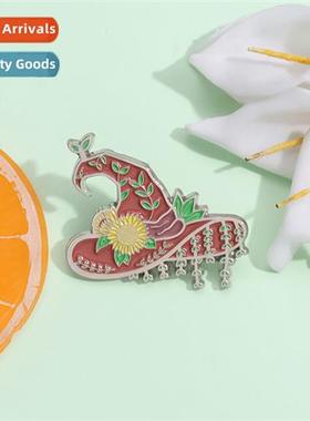 Carto magic series brooch cute mini sunflower magic hat shap