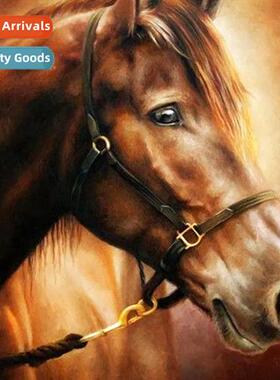 New h embroidery DIY oil painting steed full embroidery simp