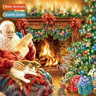 DIY Santa Thread Stch Embroi Hmade New Full Cross Claus