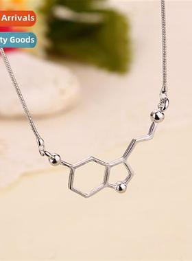 dopamine molecule science student necklace love equati chemi