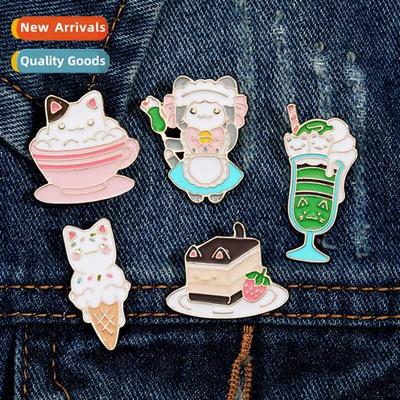 new alloy cute cat brooch cute creative design persalized la