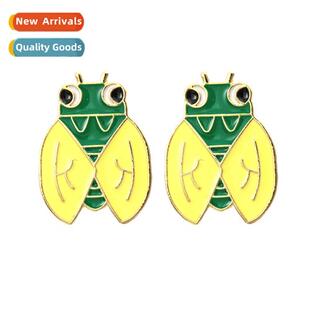 New creative color glaze rustic style robins earrings fashi