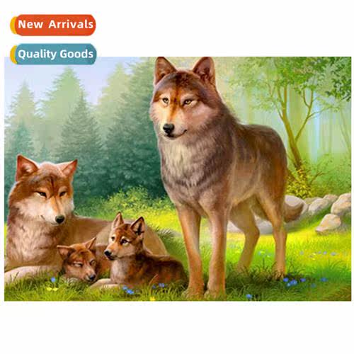 The new family  wolves diamd painting modern living room hma