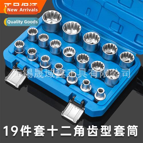 19- set  12-angle plum blossom tood socket head electric rat