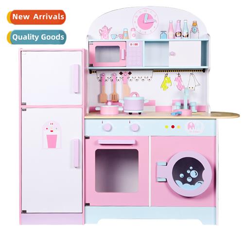 Childrens Enlightenment wooden large simulati kchen refriger