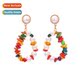 colorful hmade gravel earrings exagge design persaly fashi