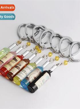 Europe and  Uned States fashi red wine bottle keychain penda