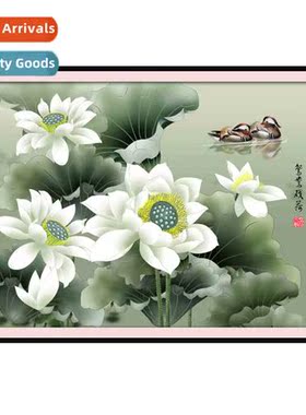 Cross Stch New Modern Chinese Living Room Marin Ducks Playin