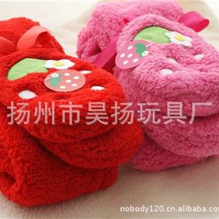 Warm Scarf Two Strawberry Colors Mtens Plush Comes