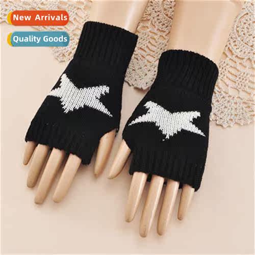 Korean versi   new pentagram short arm sleeve sleeve wool kn