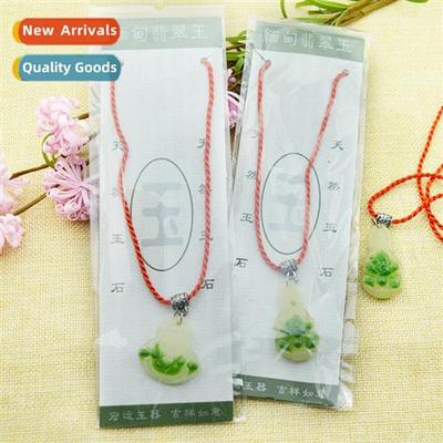 Guanyin pendant imati green jade Buddha necklace jewelry ima