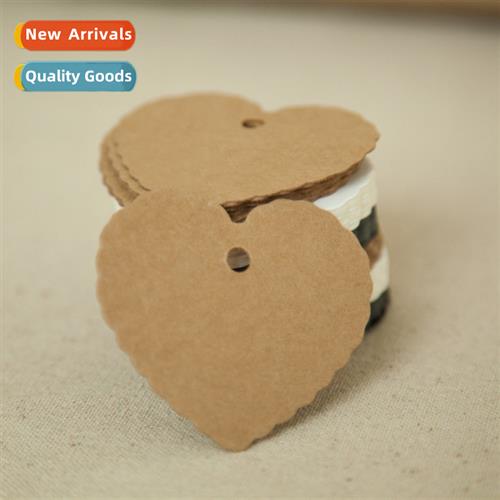 Vellum heart-shaped small tags DIY jewelry auxiliary materia