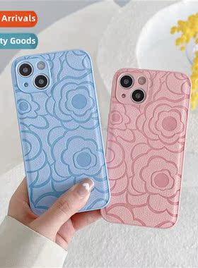 适用iPhone 15 14promax Camellia Phone Case Apple 12 Printed