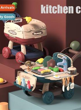 Simulati kchen shopping cart cart 2 in 1 childrens play hous