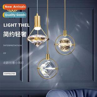 luxury crystal chelier Post simple light creative hom modern