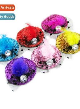 2015   multi-color fear small bowler hat pin persalized 8cm