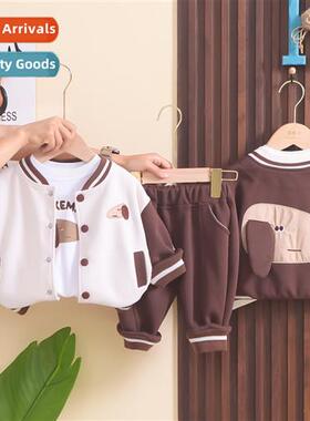 Boys fall su 2023 carto female baby fall clothing baseball u