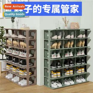 Multi-tier plastic shoe rack shoe cabinet multifunctial simp