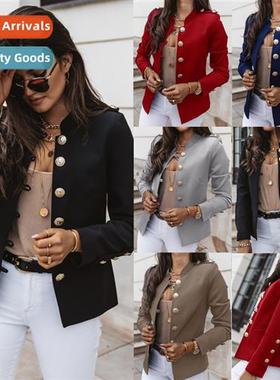 2021eaby Lg Sleeve Slim Butted Small Su Short Jacket