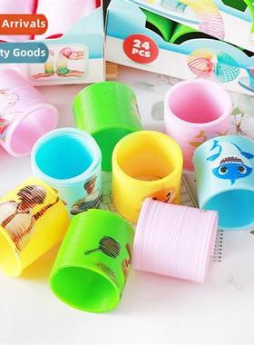 Childrens educatial toys mini plastic elastic circle magic r