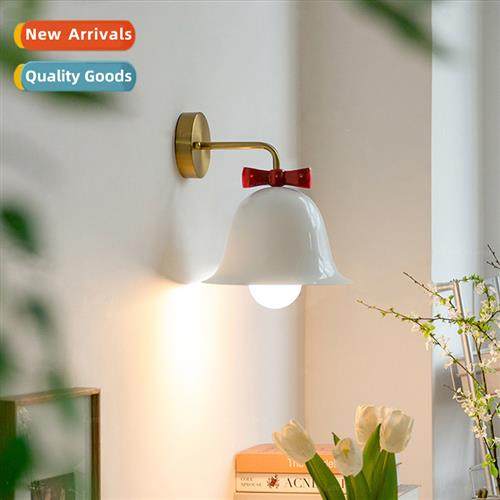 Simple retro bow small bell wall lamp Scinavian ins style be