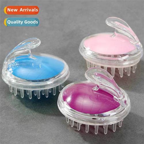 Crystal Clear Hair Wash BrushSilice Head Massage BrushScalp