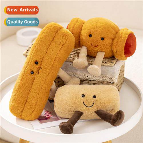Creative breakfast bread doughnut pillow plush toys doll kin